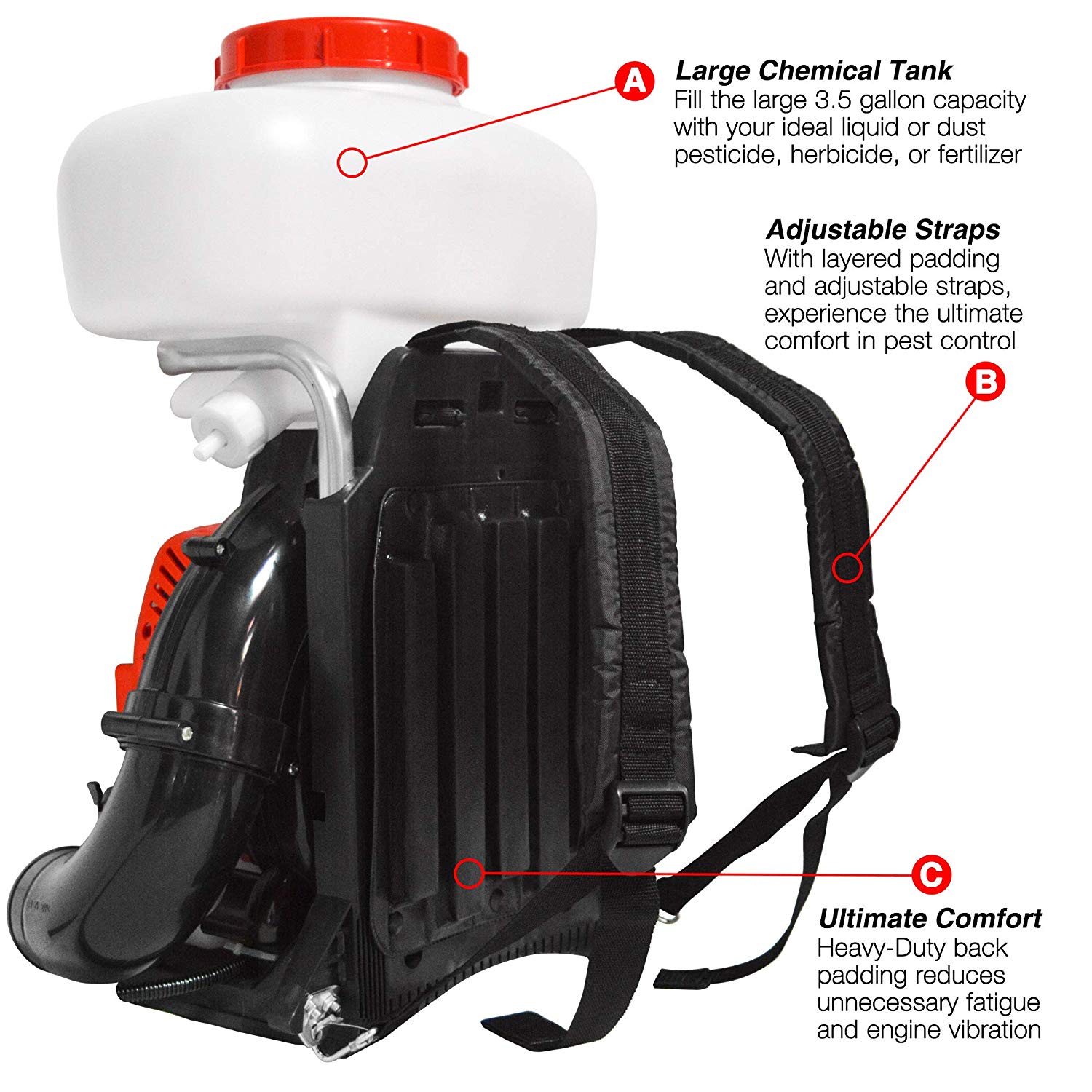 Cardinal 2 Cycle Backpack Fogger Blower Duster & Leaf Blower Power